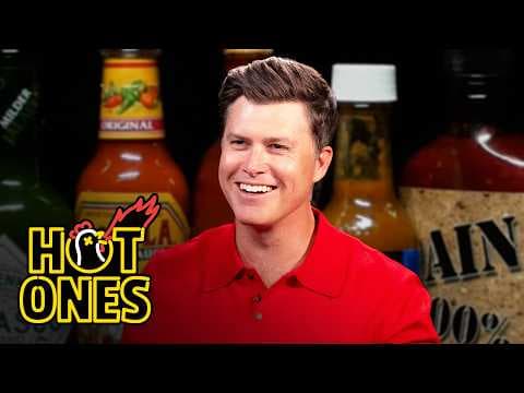 Colin Jost Fights Fire With Fire While Eating Spicy Wings | Hot Ones